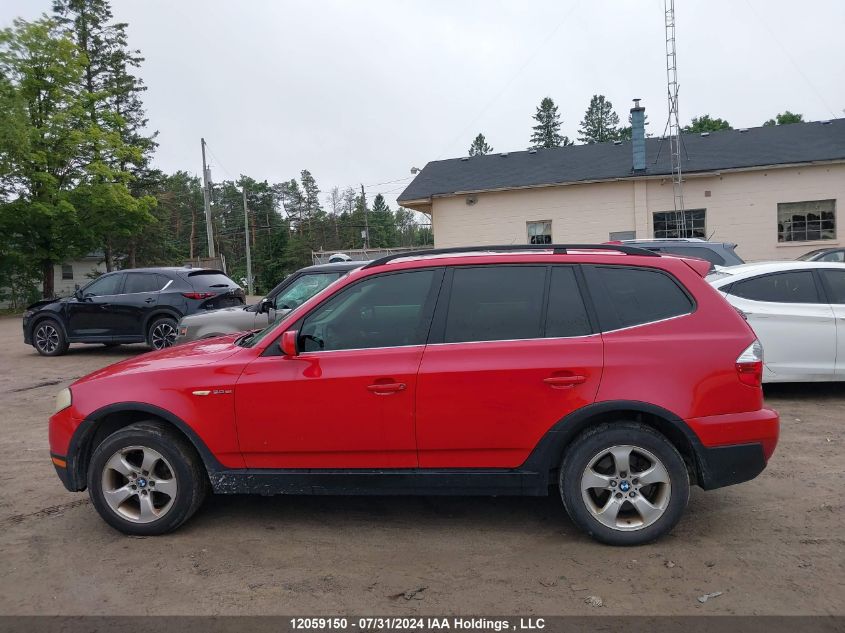 2007 BMW X3 VIN: WBXPC93477WF03823 Lot: 12059150