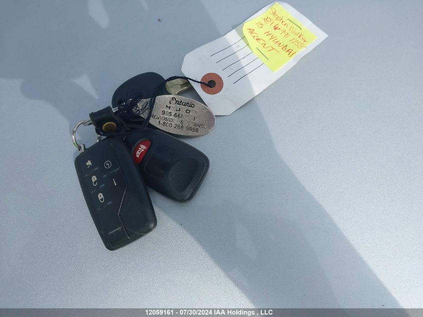 2015 Hyundai Accent Gl VIN: KMHCT4AE9FU868288 Lot: 12059161