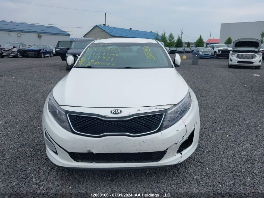 2015 Kia Optima VIN: KNAGM4A70F5638781 Lot: 12059166