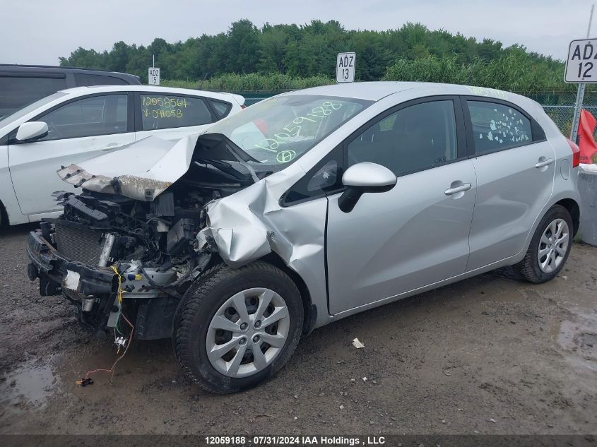 2014 Kia Rio VIN: KNADM5A33E6905037 Lot: 12059188