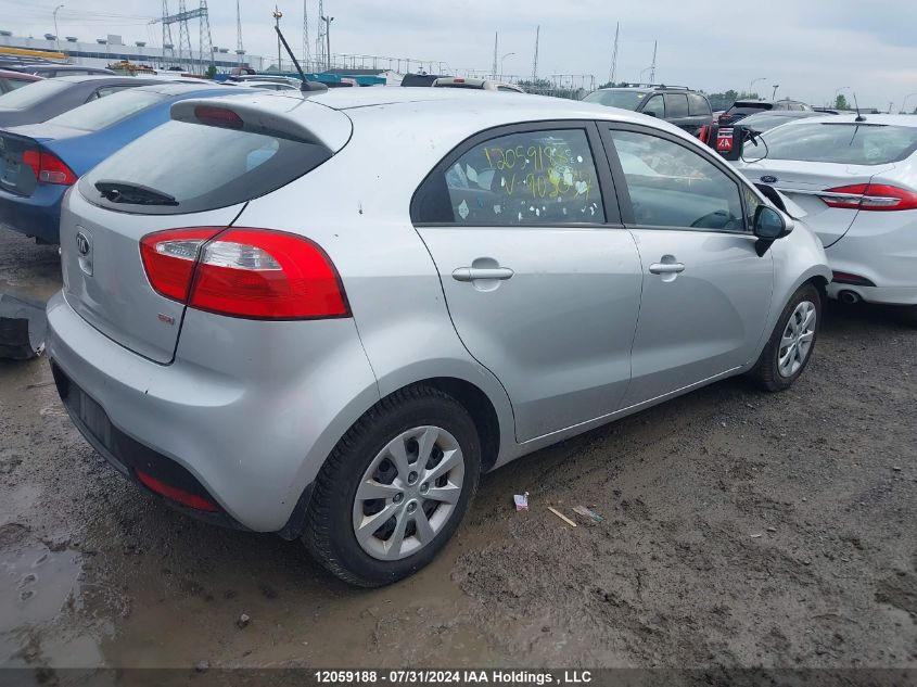 2014 Kia Rio VIN: KNADM5A33E6905037 Lot: 12059188