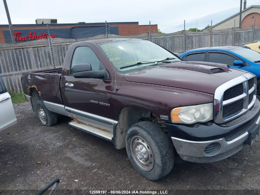 2005 Dodge Ram 2500 St VIN: 3D7KS26D85G850122 Lot: 12059197