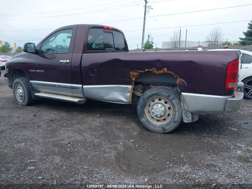 2005 Dodge Ram 2500 St VIN: 3D7KS26D85G850122 Lot: 12059197