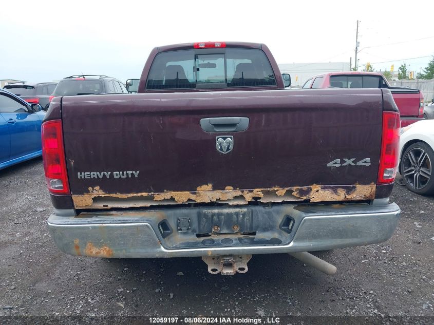 2005 Dodge Ram 2500 St VIN: 3D7KS26D85G850122 Lot: 12059197