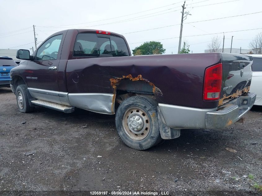 2005 Dodge Ram 2500 St VIN: 3D7KS26D85G850122 Lot: 12059197