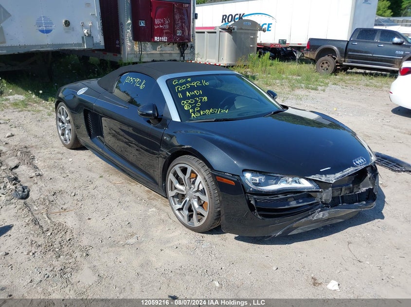 2011 Audi R8 VIN: WUAVNAFG0BN000378 Lot: 12059216