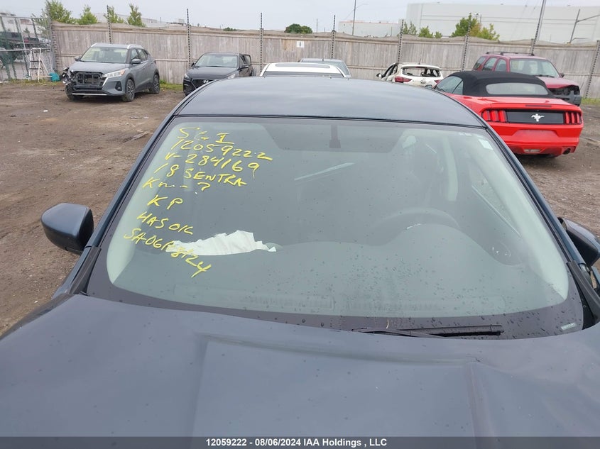 2018 Nissan Sentra S/Sv/Sr/Sl VIN: 3N1AB7AP3JY284169 Lot: 12059222