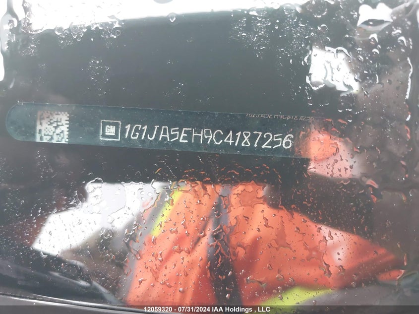 2012 Chevrolet Sonic VIN: 1G1JA5EH9C4187256 Lot: 12059320