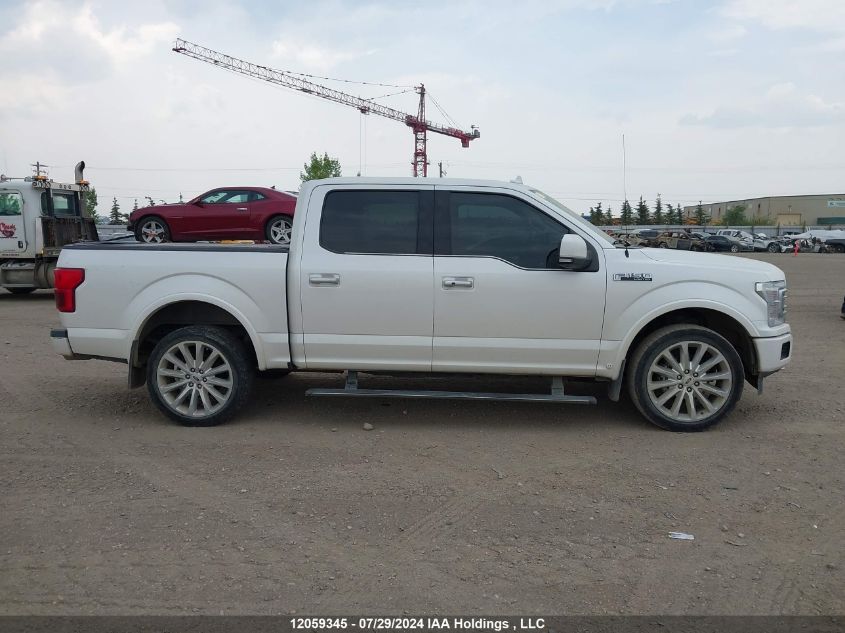 2019 Ford F150 Supercrew VIN: 1FTEW1EG8KFB54018 Lot: 12059345