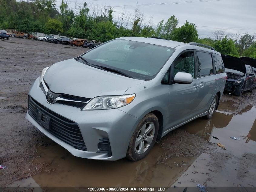 2019 Toyota Sienna Le 8-Passenger VIN: 5TDKZ3DC5KS009684 Lot: 12059346