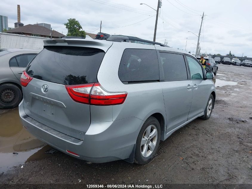 2019 Toyota Sienna Le 8-Passenger VIN: 5TDKZ3DC5KS009684 Lot: 12059346