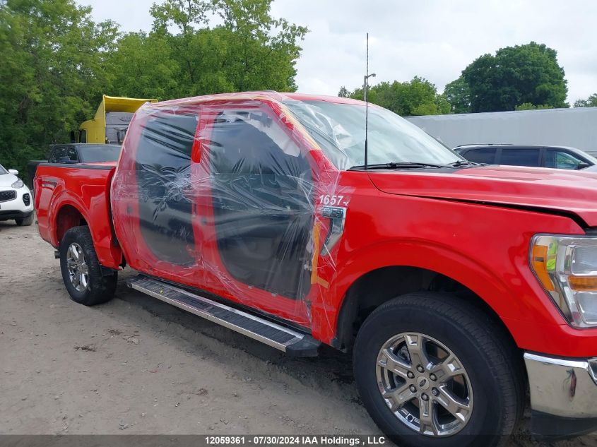 2022 Ford F150 Supercrew VIN: 1FTEW1EP4NKE07606 Lot: 12059361