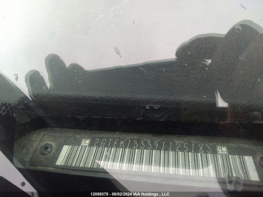 2009 GMC Sierra 1500 VIN: 2GTEK133391125183 Lot: 12059375