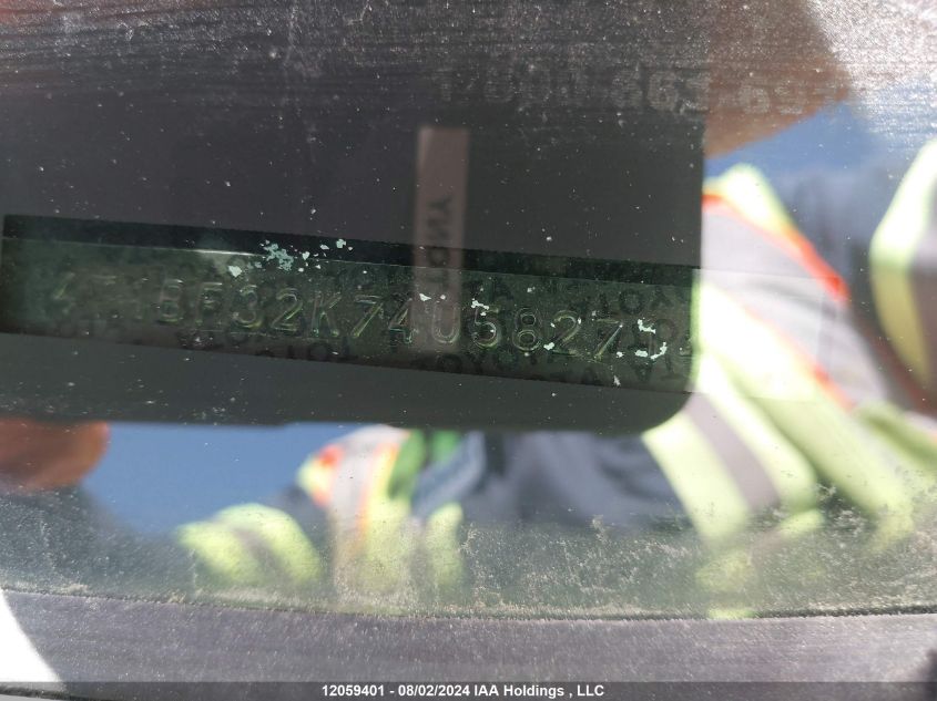 2004 Toyota Camry Le/Xle/Se VIN: 4T1BF32K74U582714 Lot: 12059401