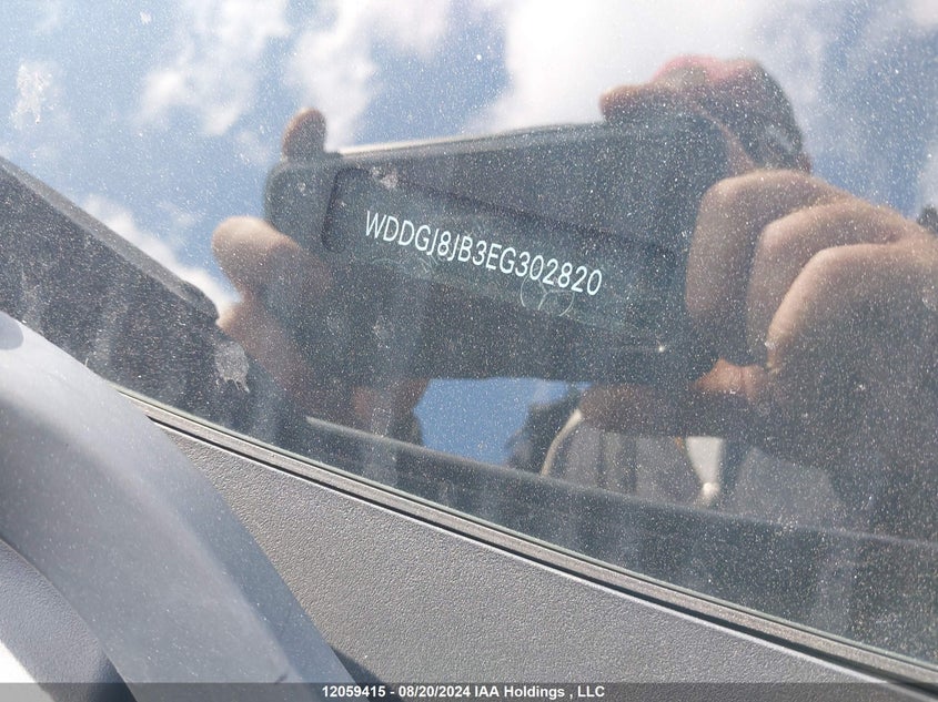 2014 Mercedes-Benz C-Class VIN: WDDGJ8JB3EG302820 Lot: 12059415