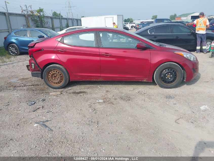 2011 Hyundai Elantra Gl VIN: 5NPDH4AE7BH059273 Lot: 12059427