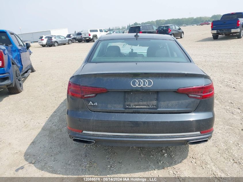 2019 Audi A4 Premium/Titanium VIN: WAUGMAF44KN011377 Lot: 12059518