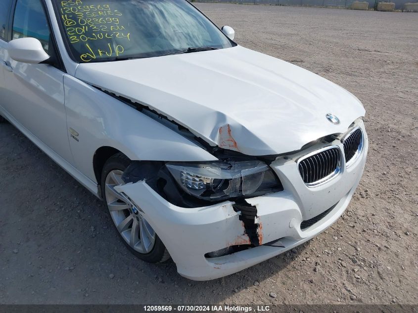 2011 BMW 3 Series VIN: WBAPK7C51BF083699 Lot: 12059569