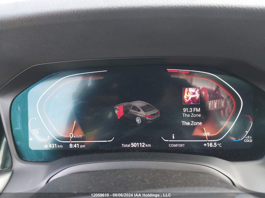 2022 BMW 3 Series VIN: 3MW5R7J05N8C73741 Lot: 12059610