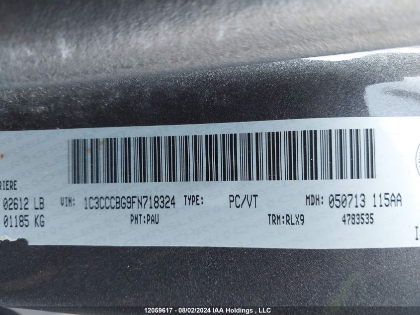 2015 Chrysler 200 S VIN: 1C3CCCBG9FN718324 Lot: 12059617