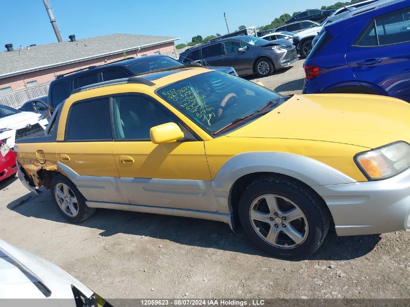 2003 Subaru Baja VIN: 4S4BT61C337109605 Lot: 12059623