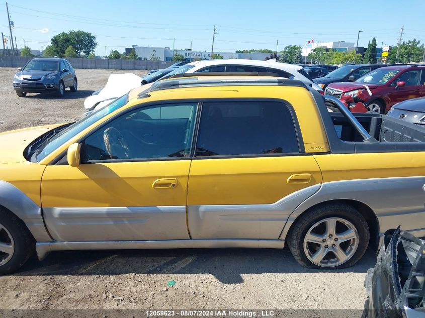 2003 Subaru Baja VIN: 4S4BT61C337109605 Lot: 12059623