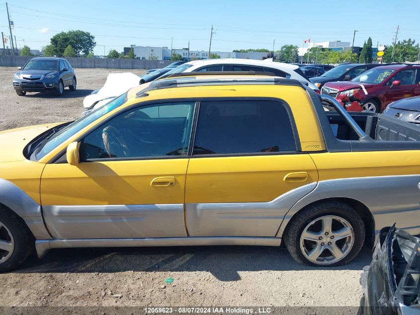 2003 Subaru Baja VIN: 4S4BT61C337109605 Lot: 12059623