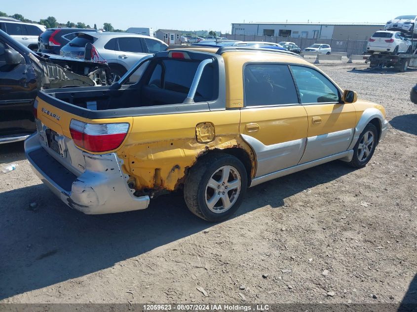 2003 Subaru Baja VIN: 4S4BT61C337109605 Lot: 12059623