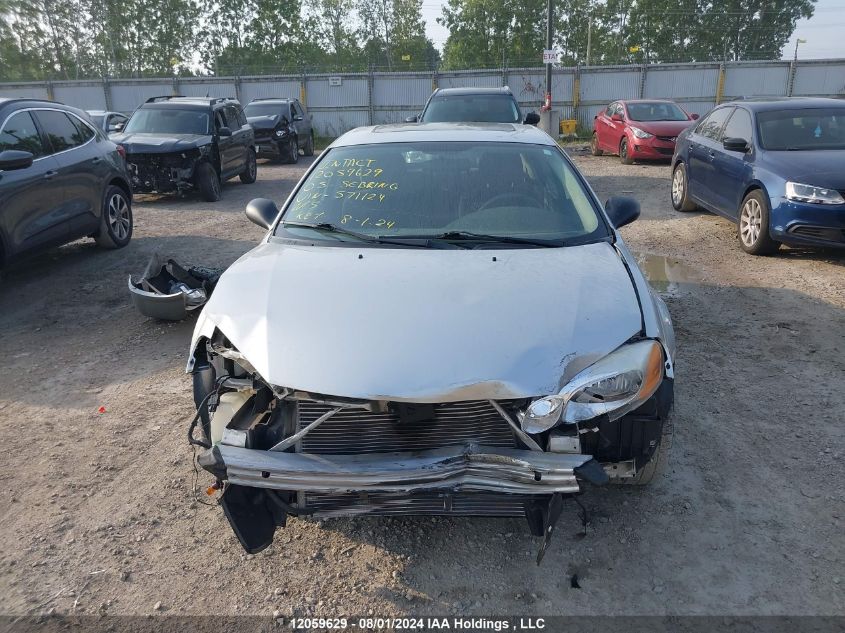 2005 Chrysler Sebring VIN: 1C3EL56R15N571124 Lot: 12059629