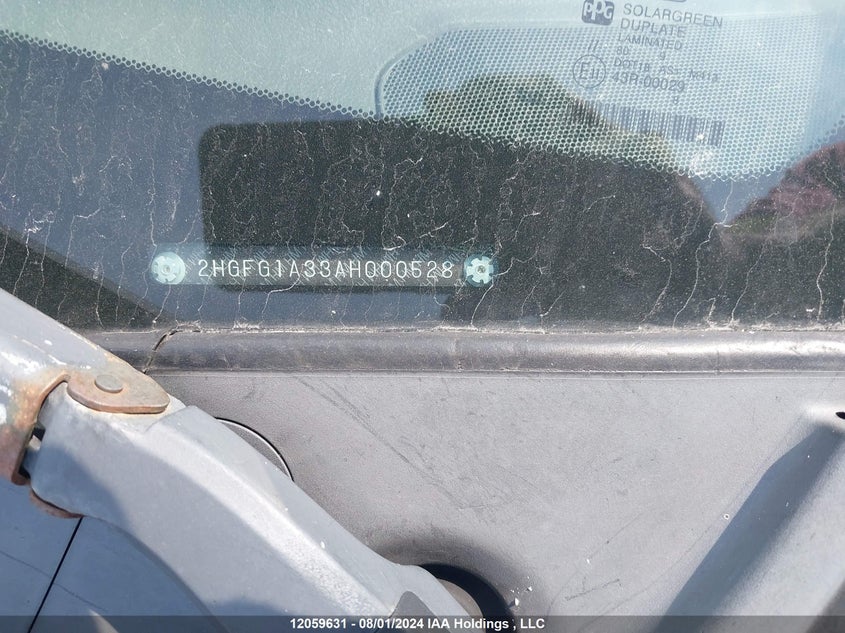 2010 Honda Civic VIN: 2HGFG1A33AH000528 Lot: 12059631