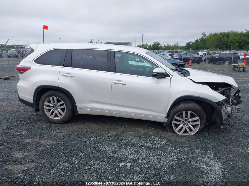 2016 Toyota Highlander Le/Le Plus VIN: 5TDBKRFH2GS293346 Lot: 12059644