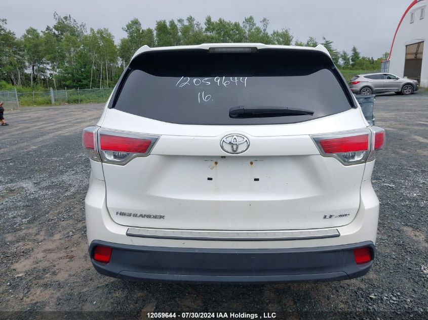 2016 Toyota Highlander Le/Le Plus VIN: 5TDBKRFH2GS293346 Lot: 12059644