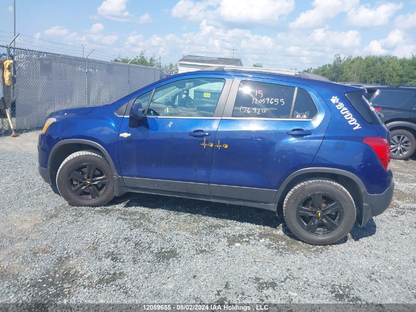 2015 Chevrolet Trax VIN: 3GNCJRSB7FL112617 Lot: 12059655