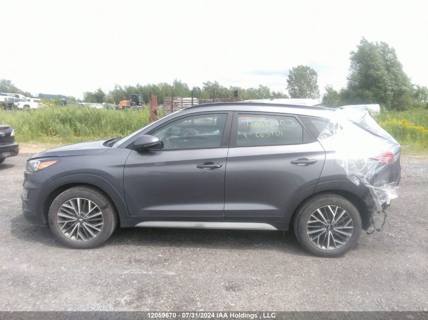 2019 Hyundai Tucson Limited/Sel/Sport/Ultimate/Value/Night VIN: KM8J3CALXKU065404 Lot: 12059670