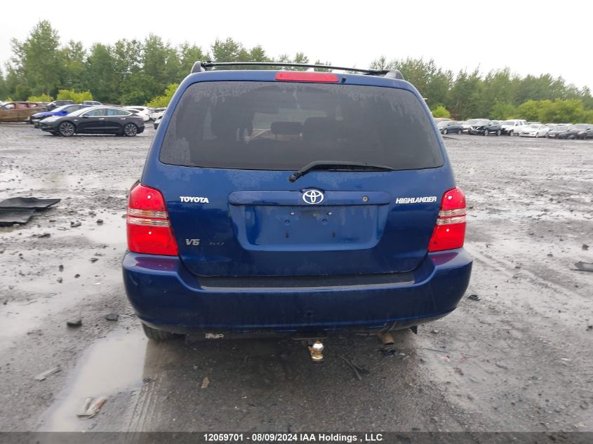 2003 Toyota Highlander VIN: JTEHF21AX30103933 Lot: 12059701