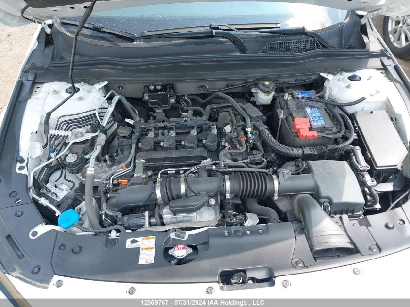 2022 Honda Accord VIN: 1HGCV1F3XNA801043 Lot: 12059767