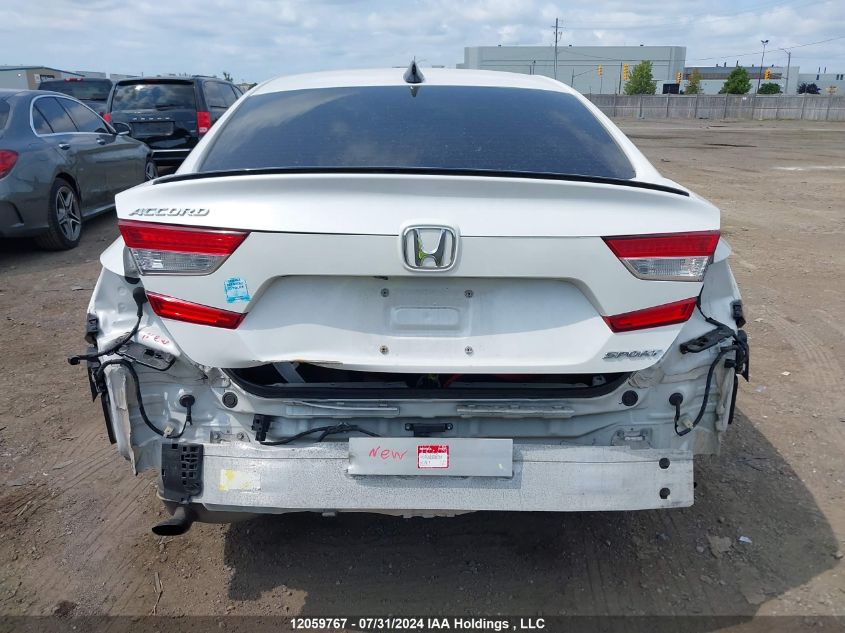 2022 Honda Accord VIN: 1HGCV1F3XNA801043 Lot: 12059767