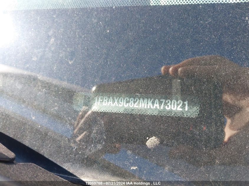 2021 Ford Transit T-350 VIN: 1FBAX9C82MKA73021 Lot: 12059768