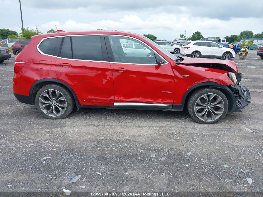 2015 BMW X3 xDrive28I VIN: 5UXWX9C51F0D44593 Lot: 12059780