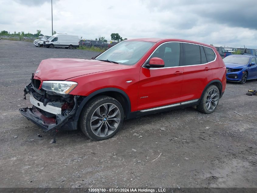 2015 BMW X3 xDrive28I VIN: 5UXWX9C51F0D44593 Lot: 12059780