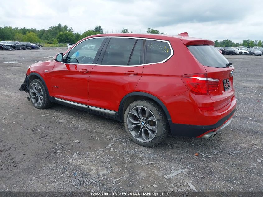 2015 BMW X3 xDrive28I VIN: 5UXWX9C51F0D44593 Lot: 12059780