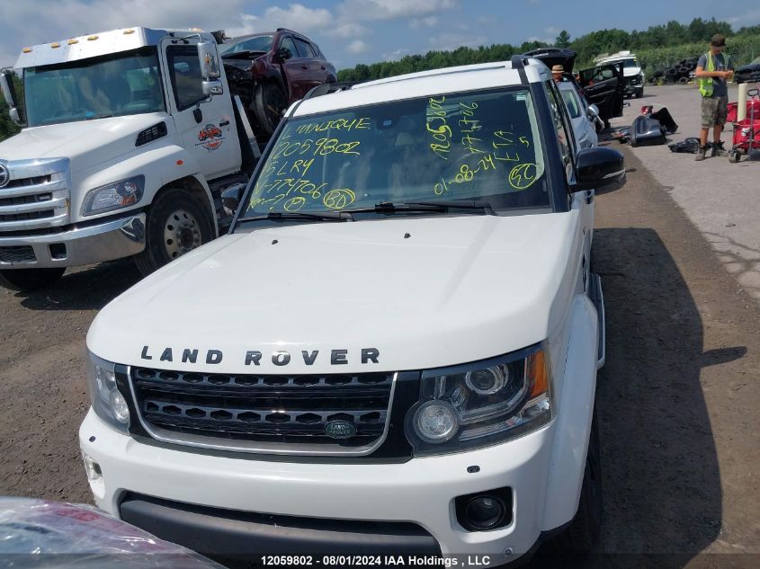 2015 Land Rover Lr4 VIN: SALAG2V60FA774706 Lot: 12059802