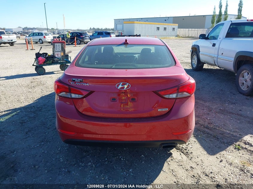 2014 Hyundai Elantra Limited VIN: KMHDH4AH1EU185175 Lot: 12059828