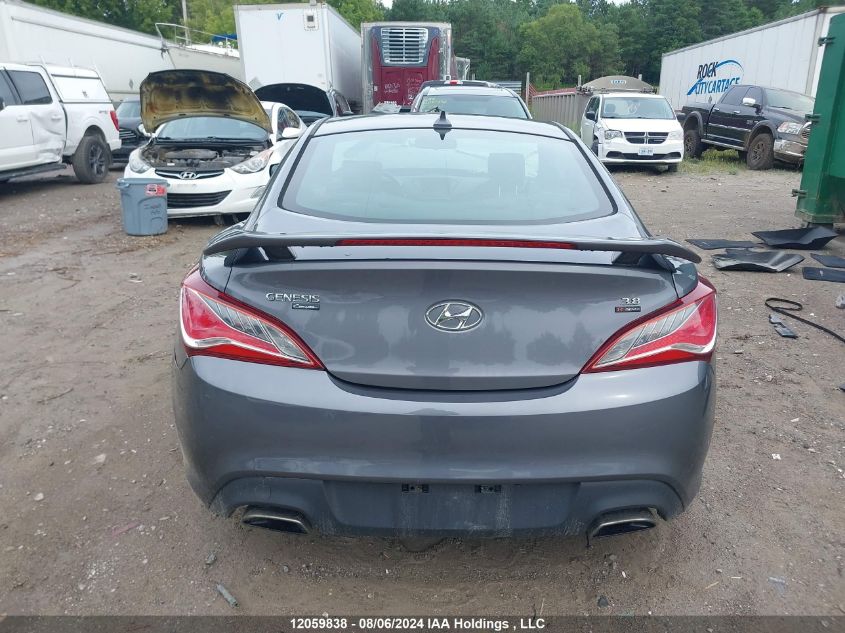 2016 Hyundai Genesis Coupe 3.8L VIN: KMHHT6KJ0GU133410 Lot: 12059838