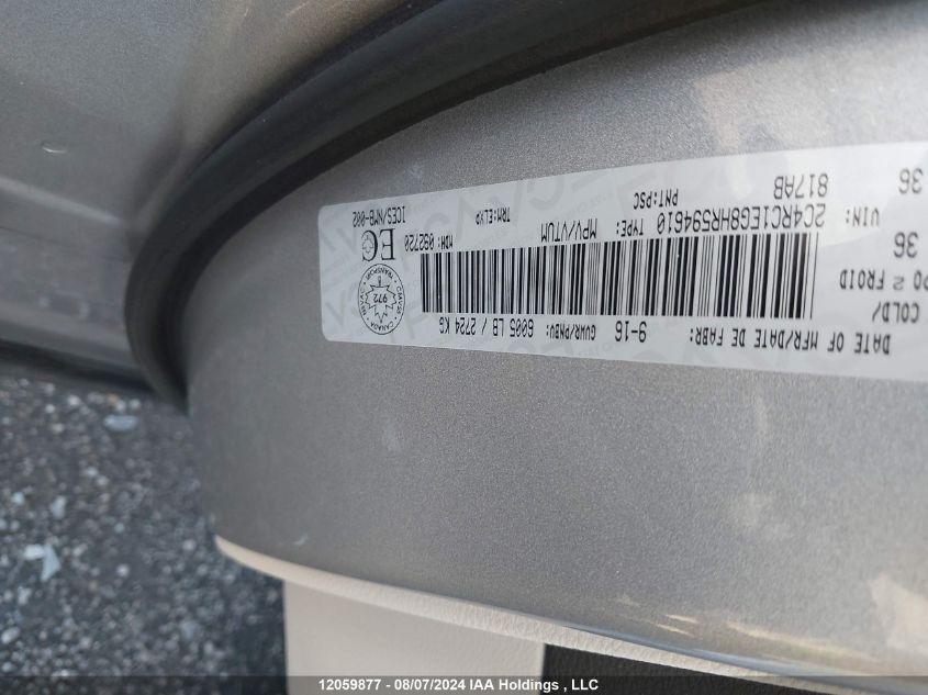 2017 Chrysler Pacifica Touring L Plus VIN: 2C4RC1EG8HR594610 Lot: 12059877