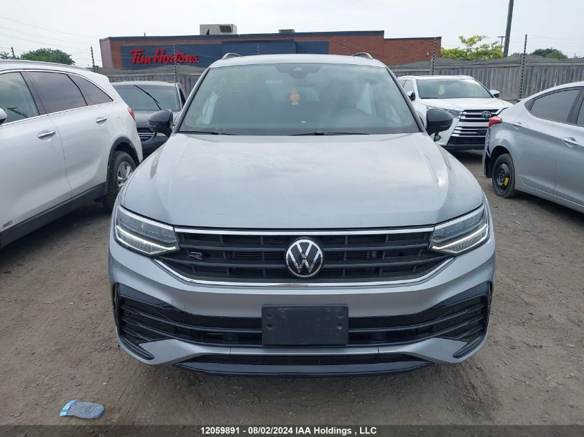 2022 Volkswagen Tiguan VIN: 3VV8B7AX7NM156303 Lot: 12059891