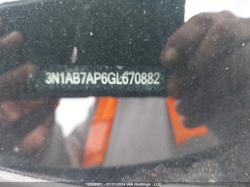 2016 Nissan Sentra VIN: 3N1AB7AP6GL670882 Lot: 12059901