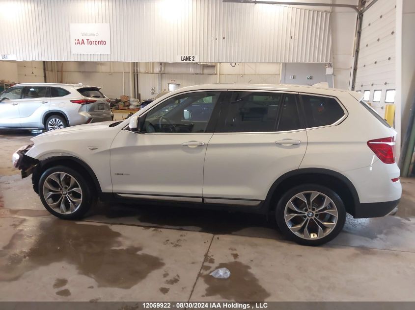 2016 BMW X3 xDrive28I VIN: 5UXWX9C50G0D65792 Lot: 12059922