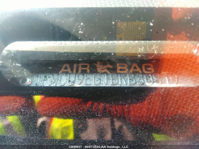 2011 Ford Escape Limited VIN: 1FMCU9EG1BKB30819 Lot: 12059937