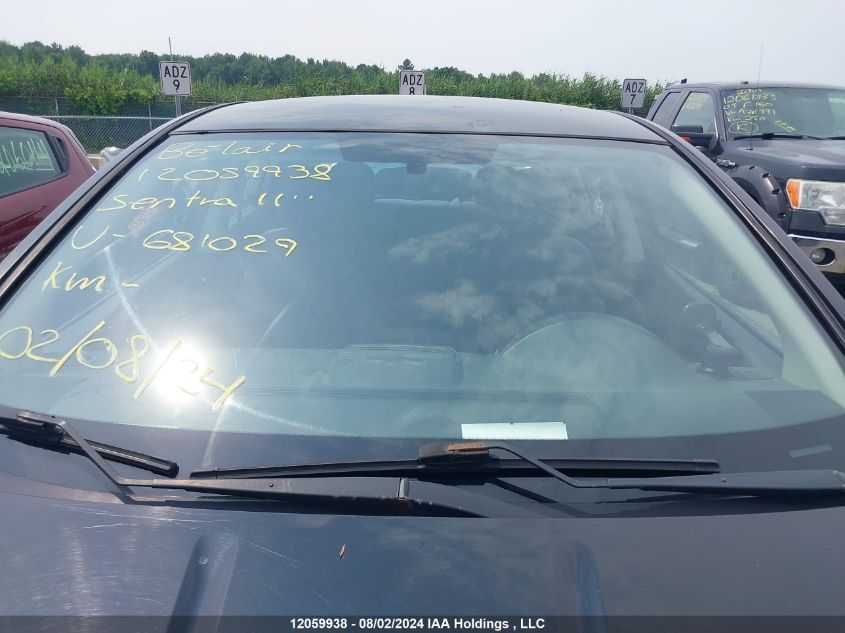 2011 Nissan Sentra VIN: 3N1AB6APXBL681029 Lot: 12059938